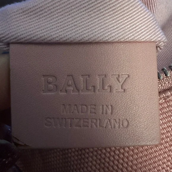 Bally Pink Leather Trimmed Messenger Bag - Picture 13 of 14